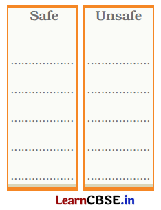 Be Smart, Be Safe Class 4 Question Answer English Santoor Chapter 3 2