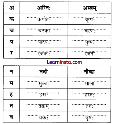 Class 6 Sanskrit Chapter 1 Question Answer Solutions वयं वर्णमालां पठामः 4