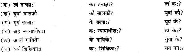 Class 6 Sanskrit Chapter 3 Question Answer Solutions अहं च त्वं च 9