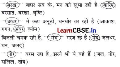 Class 7 Hindi Chapter 7 Question Answer वर्षा बहार 10