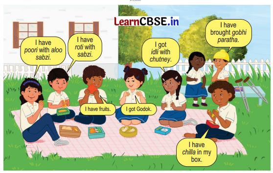 Mridang Class 1 English Solutions Chapter 7 The Food We Eat 9