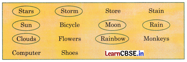 NCERT Class 3 English Santoor Chapter 10 Question Answer Night Page 108 Q1.1