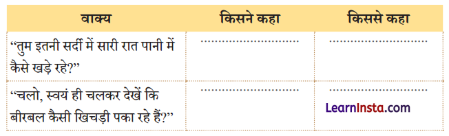 NCERT Class 3 Hindi Veena Chapter 6 Question Answer बीरबल की खिचड़ी 5