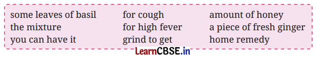 NCERT Class 6 English Poorvi Chapter 9 Question Answer Spices that Heal Us Page 99 Q1