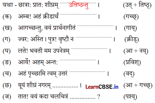 NCERT Class 6 Sanskrit Deepakam Chapter 10 Question Answer त्वम् आपणं गच्छ 2.2