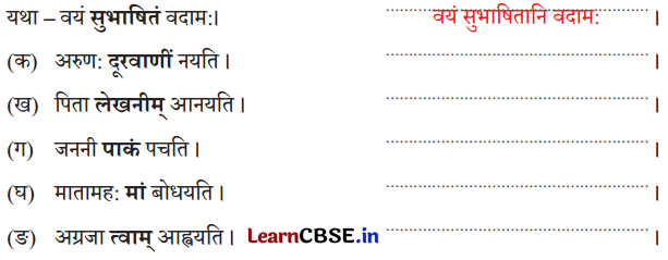 NCERT Class 6 Sanskrit Deepakam Chapter 12 Question Answer आलस्यं हि मनुष्याणां शरीरस्थो महान् रिपुः 1.6