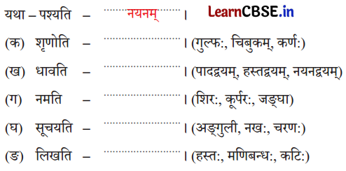 NCERT Class 6 Sanskrit Deepakam Chapter 14 Question Answer माधवस्य प्रियम् अङ्गम् 2.3