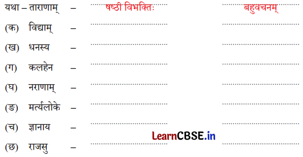 NCERT Class 7 Sanskrit Chapter 6 Question Answer Solutions क्रीडाम वयं श्लोकान्त्याक्षरीम् 6