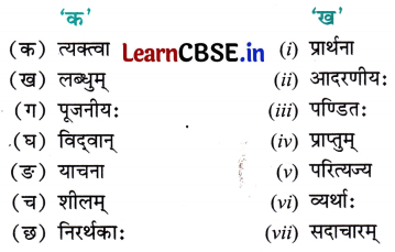 NCERT Class 7 Sanskrit Chapter 8 Question Answer Solutions हितं मनोहारि च दुर्लभं वचः 4