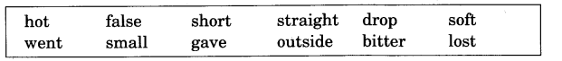 NCERT Solutions for Class 3 English Unit 4 Sea Song Word Building 2