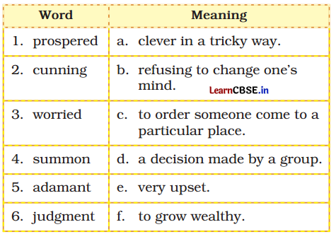 The Decision of the Panchayat Class 5 Question Answer English Santoor Chapter 8 2