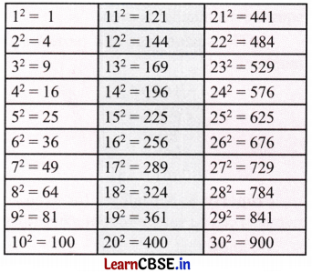 A Square and A Cube Class 8 Solutions Ganita Prakash Maths Chapter 1 Intext Q1.1
