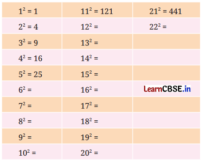 A Square and A Cube Class 8 Solutions Ganita Prakash Maths Chapter 1 Intext Q1