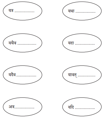 Abhyasvan Bhav Sanskrit Class 10 Solutions Chapter 9 अव्ययानि Q3