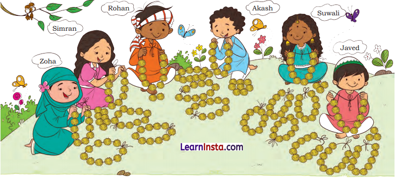 Decoration for Festival Class 2 Maths Solutions Question Answer Chapter 6 1