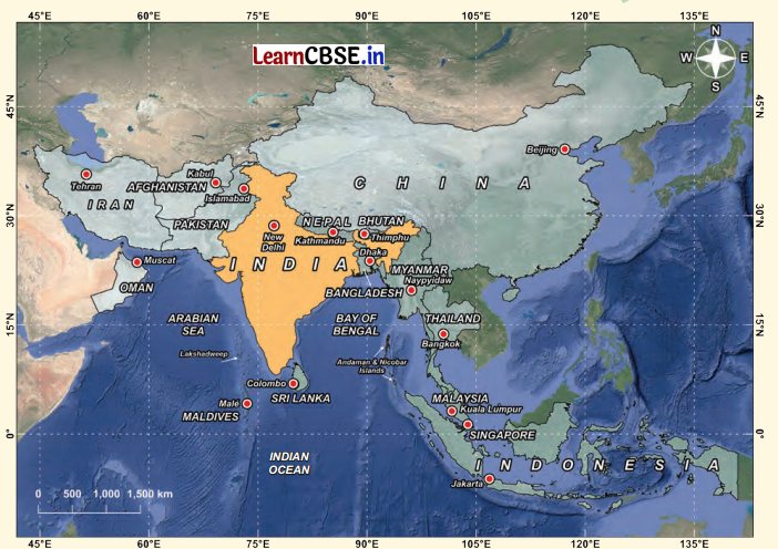 India and Her Neighbours Class 7 Questions and Answers Social Science Part 2 Chapter 2 2