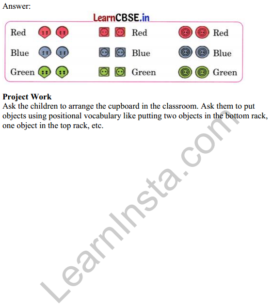 Joyful Mathematics Class 1 Solutions Chapter 1 Finding the Furry Cat!&nbsp;(Pre-number Concepts) 8