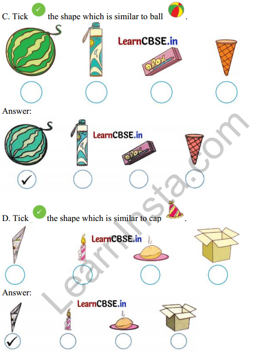 Joyful Mathematics Class 1 Solutions Chapter 2 What is Long&nbsp;What is Round (Shapes) 3