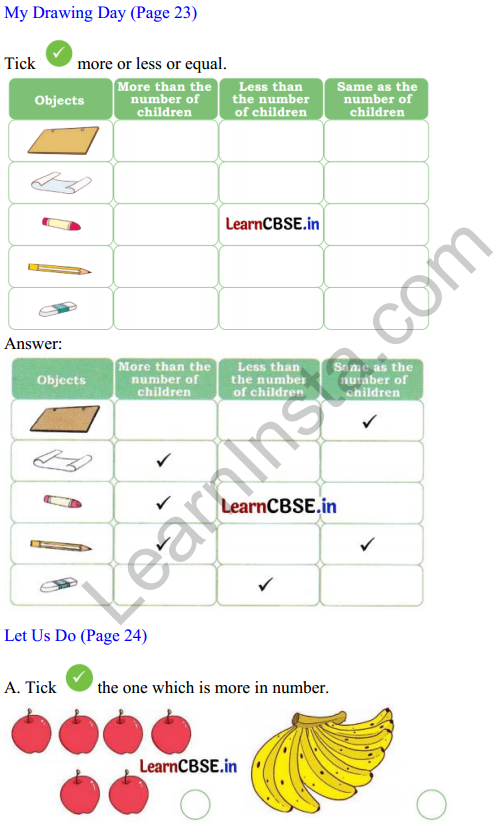 Joyful Mathematics Class 1 Solutions Chapter 3 Mango Treat (Numbers 1 to 9) 6