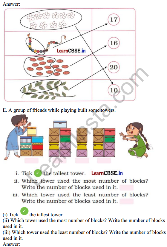 Joyful Mathematics Class 1 Solutions Chapter 4 Making 10 (Numbers 10 to 20) 14