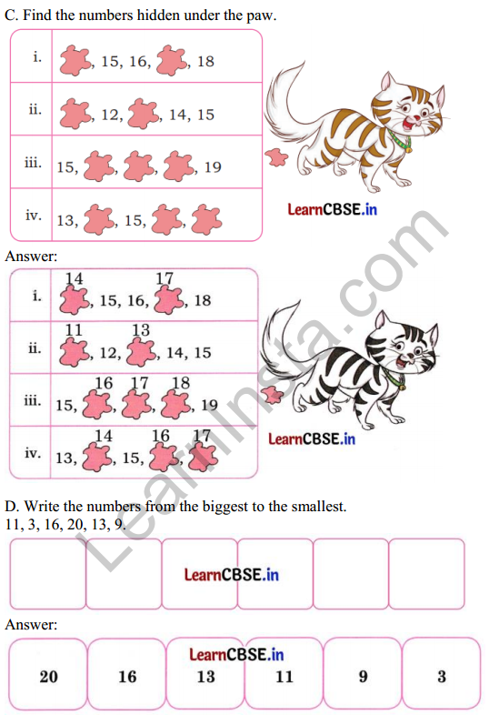 Joyful Mathematics Class 1 Solutions Chapter 4 Making 10 (Numbers 10 to 20) 16