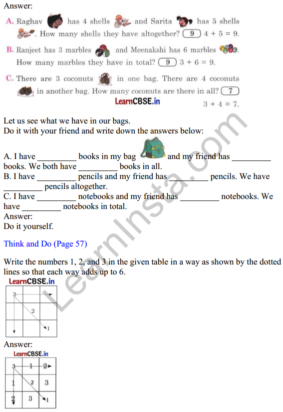 Joyful Mathematics Class 1 Solutions Chapter 5 How Many (Addition and Subtraction of Single Digit Numbers) 12