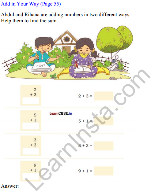 Joyful Mathematics Class 1 Solutions Chapter 5 How Many (Addition and Subtraction of Single Digit Numbers) 8