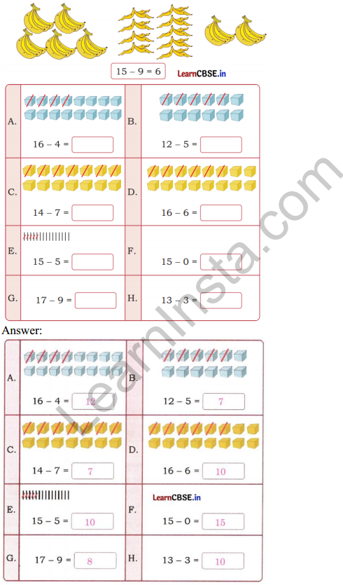 Joyful Mathematics Class 1 Solutions Chapter 6 Vegetable Farm (Addition and Subtraction up to 20) 6