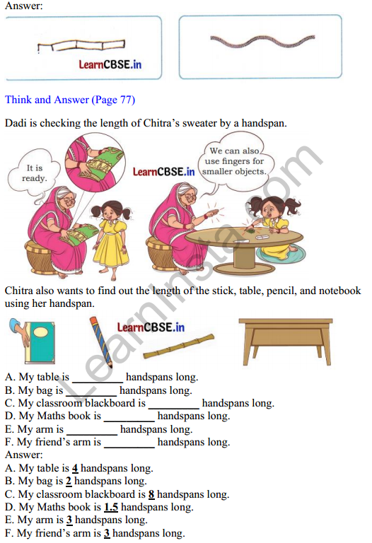 Joyful Mathematics Class 1 Solutions Chapter 7 Lina’s Family (Measurement) 4