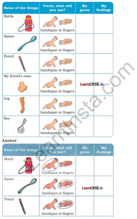 Joyful Mathematics Class 1 Solutions Chapter 7 Lina’s Family (Measurement) 6
