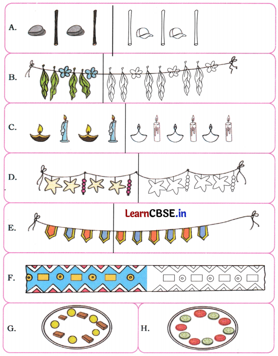 Joyful Mathematics Class 1 Solutions Chapter 9 Utsav (Patterns) 2