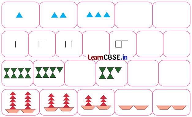 Joyful Mathematics Class 1 Solutions Chapter 9 Utsav (Patterns) 8