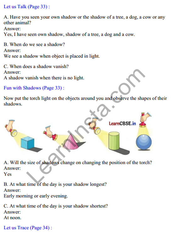 Joyful Mathematics Class 2 Solutions Chapter 4 Shadow Story (Togalu) (2D Shapes) 1
