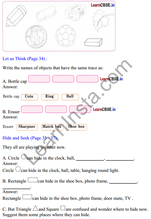 Joyful Mathematics Class 2 Solutions Chapter 4 Shadow Story (Togalu) (2D Shapes) 3