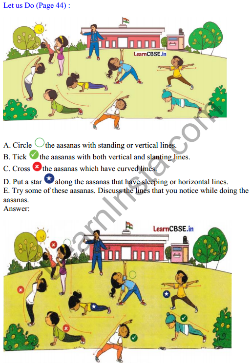 Joyful Mathematics Class 2 Solutions Chapter 5 Playing with Lines (Orientations of a Line) 1