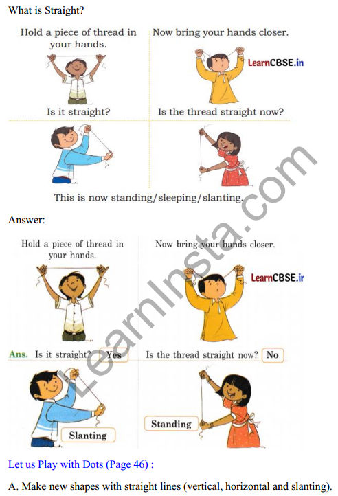 Joyful Mathematics Class 2 Solutions Chapter 5 Playing with Lines (Orientations of a Line) 2