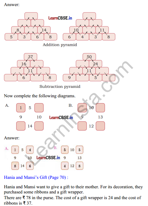 Joyful Mathematics Class 2 Solutions Chapter 6 Decoration for Festival.21