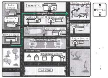 Maps and Locations Class 5 Solutions Question Answer Maths Chapter 14 6