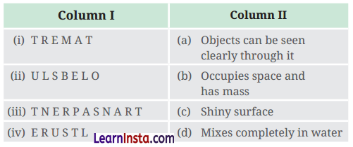 Materials Around Us Class 6 Question Answer Science Chapter 6 3