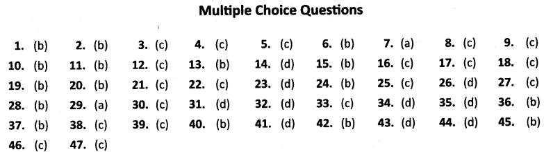NCERT Solutions for Class 10 Social Science&nbsp;Geography Chapter 7 Lifelines of National Economy MCQs Answers