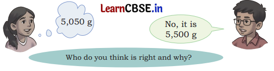 Weight and Capacity Class 5 Solutions Question Answer Maths Chapter 8 9